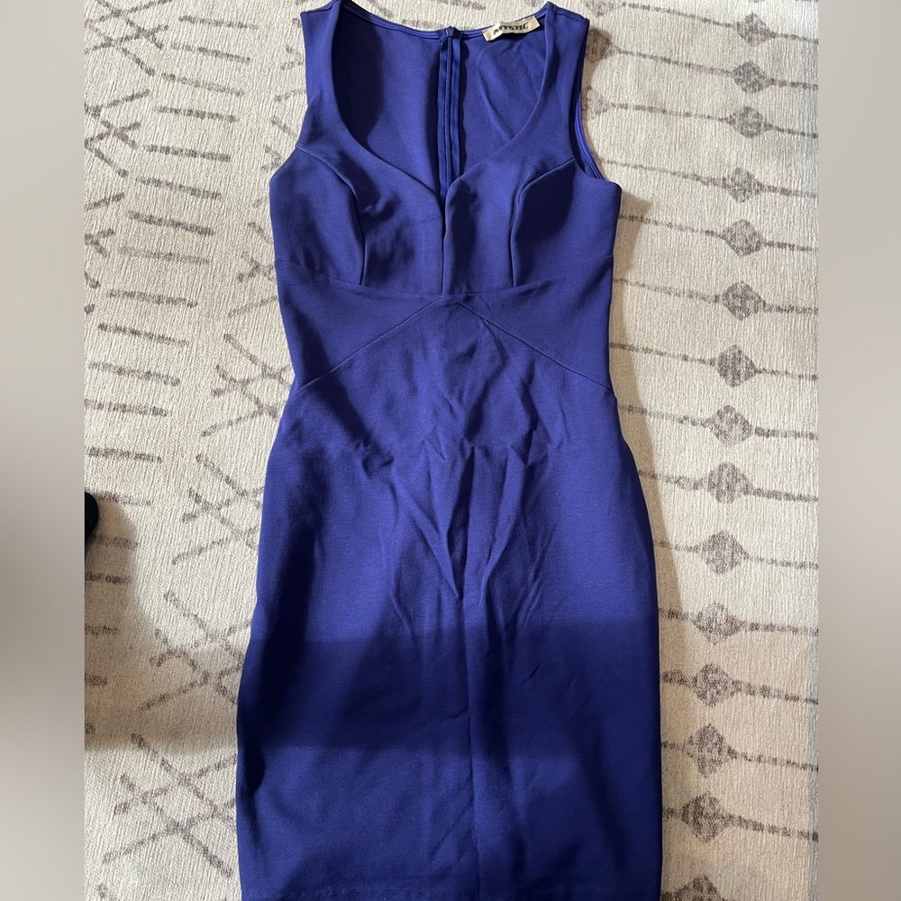 Elegant Purple Sleeveless Dress